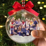 Custom Photo 3D Acrylic Ball Ornament - Personalized Christmas Birthday Gifts For Family - Together Is Our Favorite Place