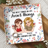 Custom Full-Print Jewelry Dish - Personalized Best Friend Birthday Gifts For Women, Besties, Sisters, BFF  - Bestie Chaos Brings Endless Laughs