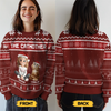 Custom Unisex Ugly Sweatshirt - Personalized  Christmas Birthday Gifts For Cat Lovers, Cat Mom And Dad - Purrfectly Loved