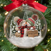 Custom First Christmas 3D Acrylic Ball Ornament - Personalized Anniversary Christmas Wedding Gifts For Husband And Wife, Him And Her - You And Me Forever