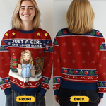 Custom Unisex Ugly Sweatshirt - Personalized  Christmas Bookish Gifts For Book Lovers, Bookworms, Readers - All I Want Are Books