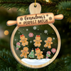 Custom 3 Layers Shaker Ornament - Personalized Christmas Birthday Gifts For Mom, Grandma - Love Gathers Here Always