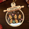 Custom 3 Layers Shaker Ornament - Personalized Christmas Birthday Gifts For Mom, Grandma - Love Gathers Here Always