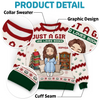 Custom Unisex Ugly Sweatshirt - Personalized  Christmas Bookish Gifts For Book Lovers, Bookworms, Readers - Santa Knows I’d Rather Be Reading