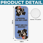 Custom Leather Magnetic Bookmark - Personalized  Bookish Gifts For Book Lovers, Bookworms, Dog Cat Lovers, Dog Dad And Mom, Cat Owners - Stay Pawsitive, Keep Reading