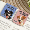 Custom Leather Magnetic Bookmark - Personalized  Bookish Gifts For Book Lovers, Bookworms, Dog Cat Lovers, Dog Dad And Mom, Cat Owners - Stay Pawsitive, Keep Reading