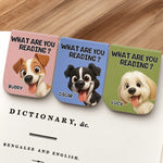 Custom Leather Magnetic Bookmark - Personalized  Bookish Gifts For Book Lovers, Bookworms, Dog Cat Lovers, Dog Dad And Mom, Cat Owners - Stay Pawsitive, Keep Reading