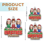 Custom Acrylic Ornament - Personalized Best Friend Christmas Birthday Gifts For Women, Besties, Sisters, BFF - Side By Side
