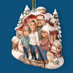 Custom Photo Acrylic Ornament - Personalized Christmas Birthday Gifts For Mom, Dad, Brother, Sister, Kids - Our Little World Of Love