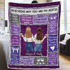 Custom Blanket - Personalized Best Friend Birthday Gifts For Women, Besties, Sisters, BFF - Warmth Of Our Bond