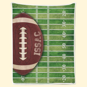 Custom American Football Blanket - Personalized Gift For Birthday, Football Football Lovers, NFL Fans, Sport Lovers, Senior Graduation Gift - My Turf, My Rules