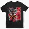 Custom Player Football T-shirt, Hoodie - Personalized Gift For Birthday, Football Football Lovers, NFL Fans, Sport Lovers, Senior Graduation Gift - Bootleg T-shirt With Photo