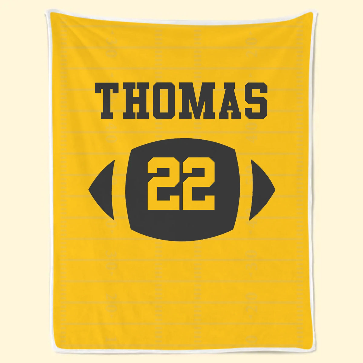 Custom American Football Blanket - Personalized Gift For Birthday, Football Football Lovers, NFL Fans, Sport Lovers, Senior Graduation Gift - Chasing Victory Under The Lights