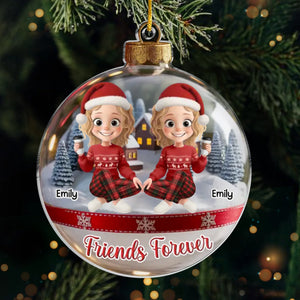 Custom Acrylic Ornament - Personalized Best Friend Christmas Birthday Gifts For Women, Besties, Sisters, BFF - Bond Beyond Time