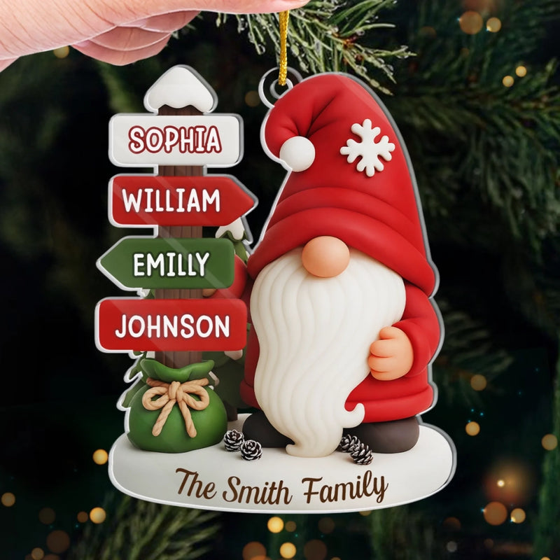 Custom Acrylic Ornament - Personalized Christmas Birthday Gifts For Mom, Dad, Kids - The Magic Begins With Us