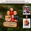 Custom Photo Acrylic Ornament - Personalized Christmas Birthday Gifts For Mom, Dad, Brother, Sister, Kids - The Best Present Is Us Together