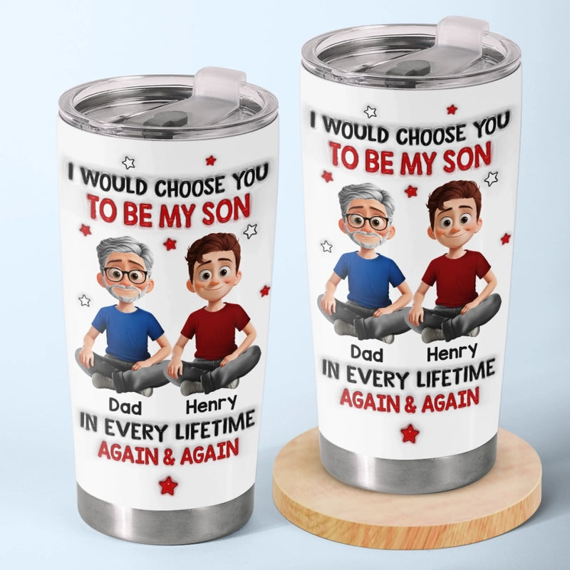 Custom Tumbler - Personalized Birthday Gifts For Mom, Dad, Son - My Son My Forever Gift