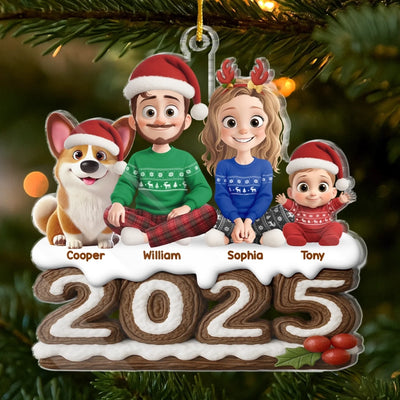 Custom Acrylic Ornament - Personalized Christmas Birthday Gifts For Family, Dog Cat Lovers - Together Is Our Best Tradition