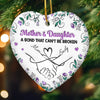 Custom Ceramic Ornament - Personalized Birthday Gifts For Mom, Daughter - Always My Daughter, Forever My Friend