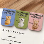 Custom Leather Magnetic Bookmark - Personalized  Bookish Gifts For Book Lovers, Bookworms, Cat Mom And Dad - Lost In Chapters