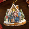 Custom Photo Acrylic Ornament - Personalized Christmas Birthday Gifts For Mom, Dad, Brother, Sister, Kids - Christmas Sparkles With Love At Home