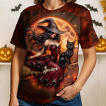 Custom Unisex T-shirt - Personalized Halloween Costume Witchy Gifts For Women - Wickedly Good Vibes