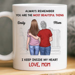 Custom Mug - Personalized Birthday Gifts For Mom, Dad, Daughter, Son - Love Flows Through Every Generation