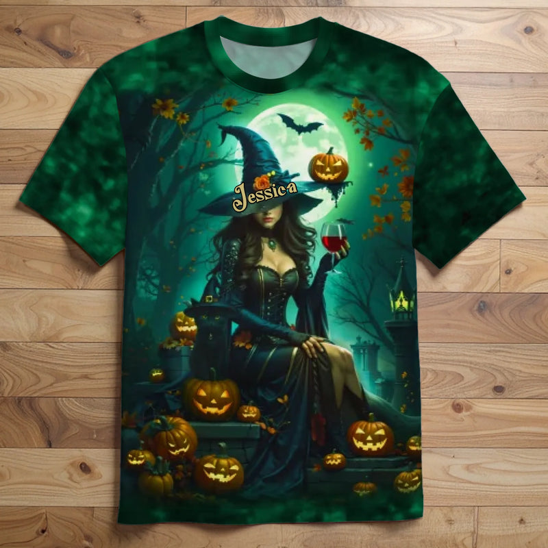 Custom Unisex T-shirt - Personalized Halloween Witchy Gifts For Women - Spooky Witch Energy
