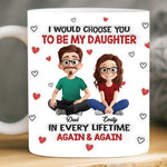 Custom Mug - Personalized Birthday Gifts For Mom, Dad, Daughter - My Daughter My Forever Love