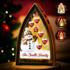Custom Snowman LED Tabletop Lantern Light - Personalized Christmas Birthday Gifts For Mom, Dad, Brother, Sister, Kids - Love Remains Beyond The Years