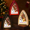 Custom Snowman LED Tabletop Lantern Light - Personalized Christmas Birthday Gifts For Mom, Dad, Brother, Sister, Kids - Love Remains Beyond The Years