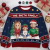 Custom Unisex Ugly Sweatshirt - Personalized  Christmas Birthday Gifts For Family, Dog Cat Lovers - All We Need For Christmas Is Family