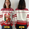 Custom Photo Unisex Ugly Sweatshirt - Personalized  Christmas Birthday Gifts For Mom, Dad, Brother, Sister, Kids - All Wrapped Up In Love