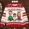 Custom Unisex Ugly Sweatshirt - Personalized  Christmas Birthday Gifts For Family, Dog Cat Lovers - Santa’s Favorite Family