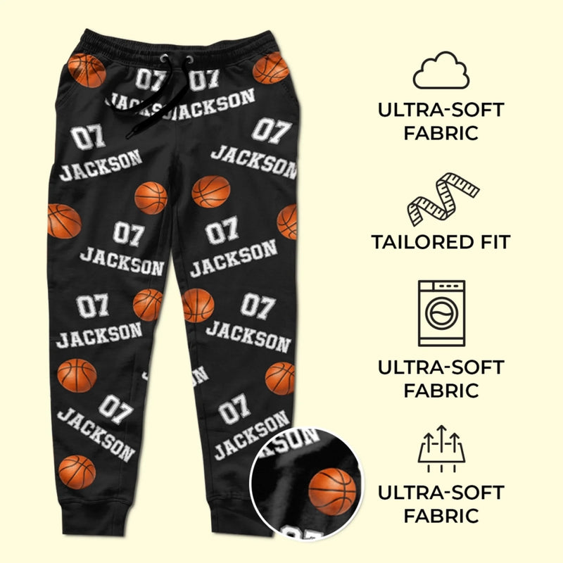 Custom Unisex Sweatpants - Personalized Christmas Birthday Basketball Gifts For Basketball Lovers, Sports Fans, Sports Lovers - Strong Mind Strong Game