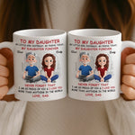 Custom Mug - Personalized Birthday Gifts For Mom, Dad, Daughter - My Daughter My Forever Gift