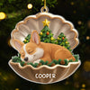 Custom Acrylic Ornament - Personalized Pet Christmas Memorial Sympathy Gifts For Dogs - Forever My Christmas Angel