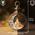 Custom Candlelight Lantern Ornament - Personalized Pet Christmas Memorial Sympathy Gifts For Dogs - Forever My Little Star
