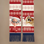 Custom Wool Scarf With Tassel - Personalized  Christmas Birthday Gifts For Dog Lovers, Dog Dad And Mom - Fur Mama