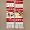 Custom Wool Scarf With Tassel - Personalized  Christmas Birthday Gifts For Dog Lovers, Dog Dad And Mom - Fur Mama
