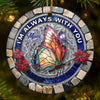 Custom Cardinal Ceramic Ornament - Personalized Christmas Memorial Sympathy Gifts For Loss Of Mom, Dad - A Life That Shines Beyond Goodbye