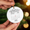 Custom Ceramic Ornament - Personalized Christmas Memorial Sympathy Gifts For Loss Of Mom, Dad - Gone From Sight, Never From Heart