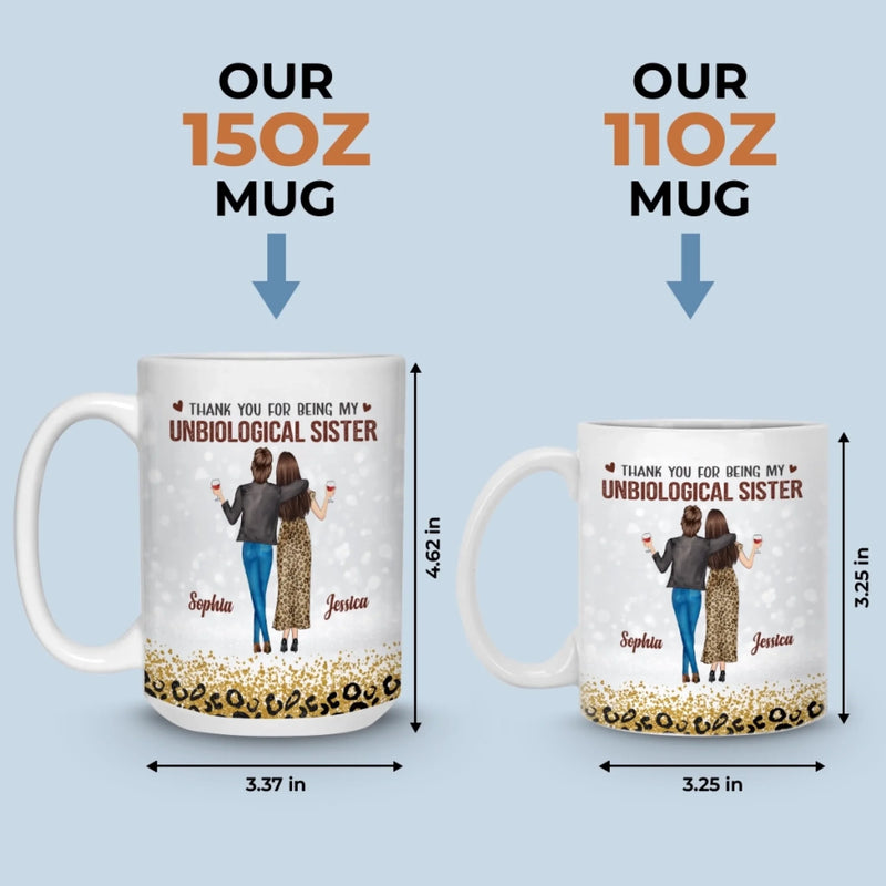 Custom Mug - Personalized Best Friend Birthday Gifts For Women, Besties, Sisters, BFF - Better With You