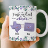 Custom Long Distance Mug - Personalized Best Friend Birthday Gifts For Women, Besties, Sisters, BFF - Hearts Stay Close