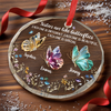 Custom Circle Glass Ornament - Personalized Best Friend Christmas Birthday Gifts For Women, Besties, Sisters, BFF - Together We Make Life Sweeter
