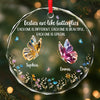 Custom Circle Glass Ornament - Personalized Best Friend Christmas Birthday Gifts For Women, Besties, Sisters, BFF - Together We Make Life Sweeter