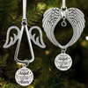 Custom Photo Projection Ornament With Charm - Personalized Christmas Memorial Sympathy Gifts For Loss Of Mom, Dad - Love Endures Beyond The Years