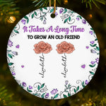Custom Name Friendship Gifts for Friends - Personalized Ceramic Ornament