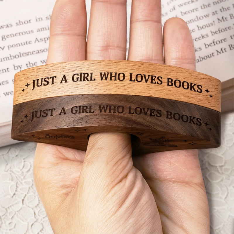 Custom Book Page Holder - Personalized Christmas Bookish Gifts For Book Lovers, Bookworms, Readers - Collecting Stories, Not Things