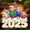 Custom Acrylic Ornament - Personalized Christmas Birthday Gifts For Family, Dog Cat Lovers - Joy Begins With Us